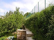 Obrázok sanácie svahu pri tenisovom areáli