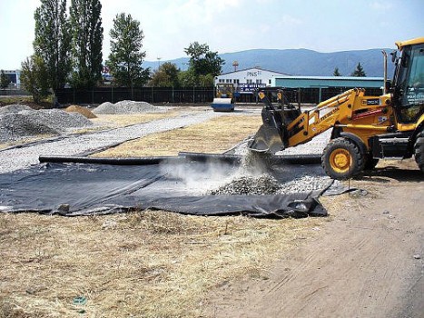 Geomatex TST W lze využít jako separační vrstvu pod silnice, parkoviště, průmyslové stavby