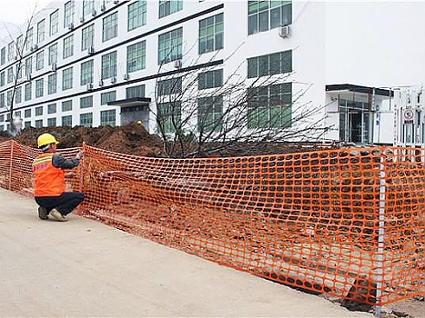 Oranžová výstražná bezpečnostná sieť Safety net