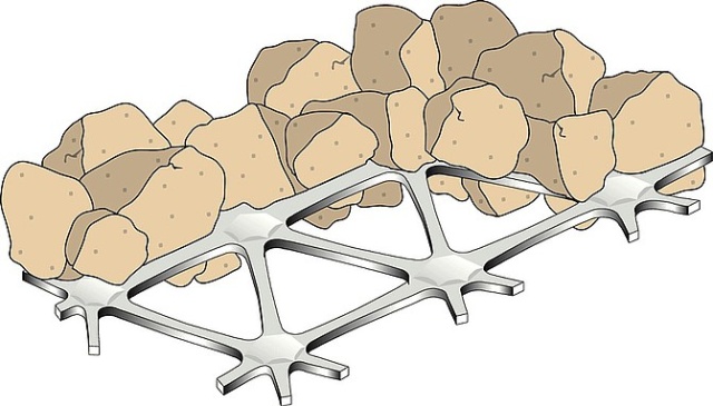 Správanie geotextílií a geomreží v podkladných vrstvách