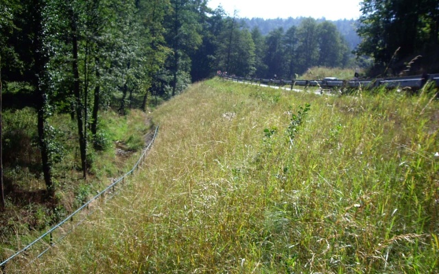 Zlatá Olešnice, Cesta I16 sanácia havárie telesa cestného násypu