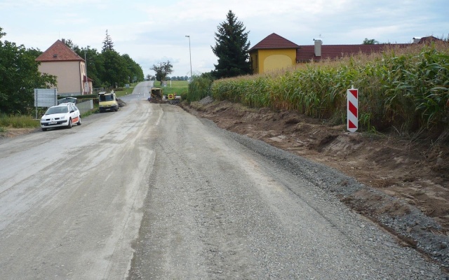 Pozdĺžne odvodnenie komunikácie v Dubu nad Moravou