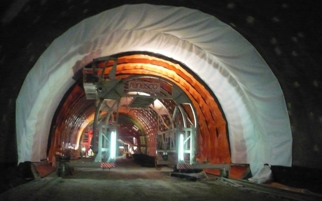 Ochrana izolácií pomocou geotextílie v tuneli Turecký vrch