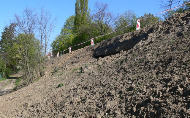 Chrlice, sanácia zosuvu