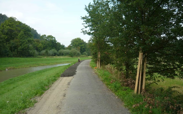 Stabilizácia pod cyklotrasou Strecha Európy