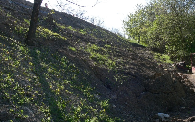 Chrlice, sanácia zosuvu