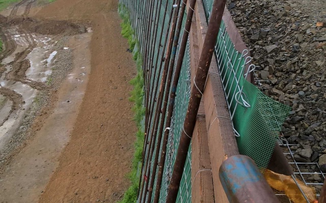 Oporný múr Lubeň, D1 Přerov – Lipník nad Bečvou