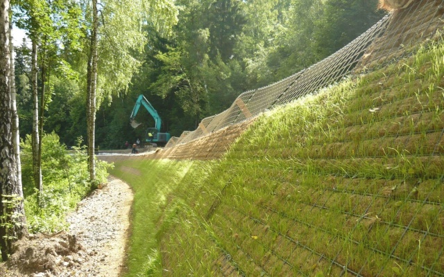 Sanácia nestabilného svahu na ceste I/19 v Přibyslavi