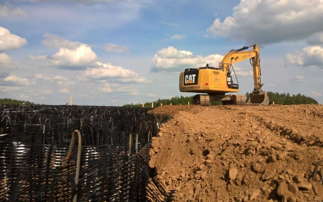 Založenie násypového telesa – Nové Veselí – obchvat
