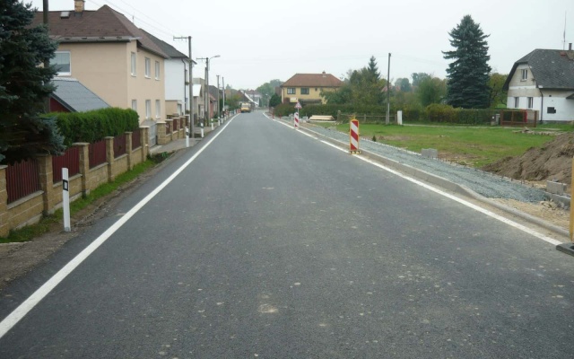Rekonštrukcia a spevnenie krajnice v Nové Vsi pri Světlé nad Sázavou