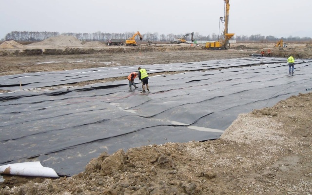 Odvodnenie základovej dosky bioplynovej stanice v Bošanech