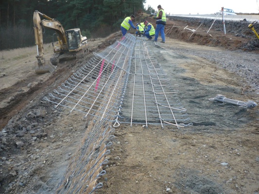 Sanácia zosuvu svahu na ceste I/23 vo Vladislavi