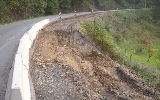 Sanácia nestabilného svahu na ceste I/19 v Přibyslavi