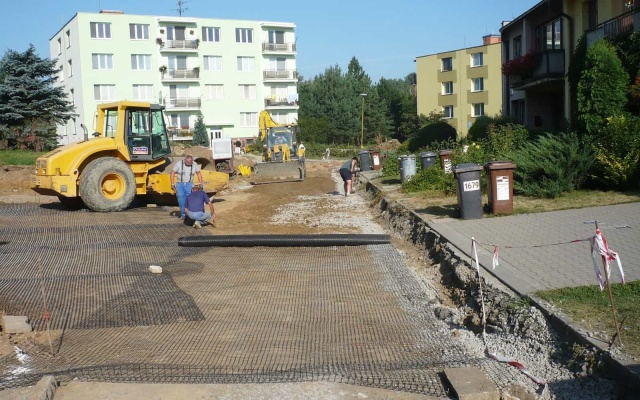 Stabilizácia zemné pláně pri revitalizácii v Starom Meste