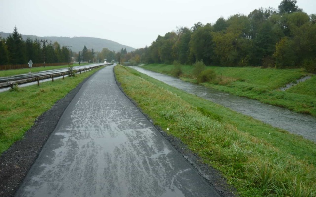 Stabilizácia pod cyklotrasou Strecha Európy