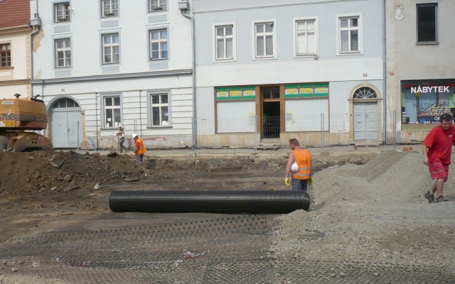 Stabilizácia podkladových plôch námestí v Uničove