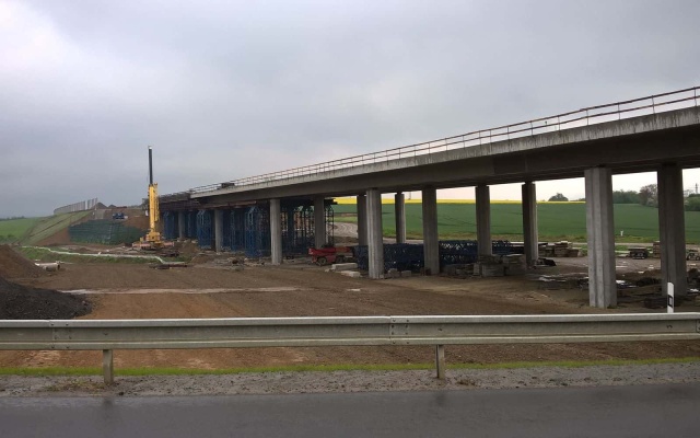 Oporný múr Lubeň, D1 Přerov – Lipník nad Bečvou