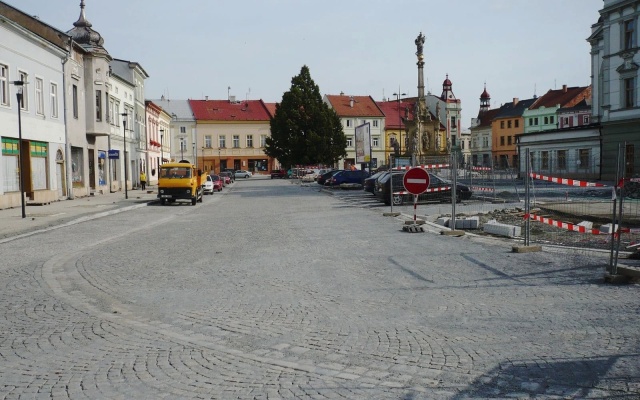 Stabilizácia podkladových plôch námestí v Uničove