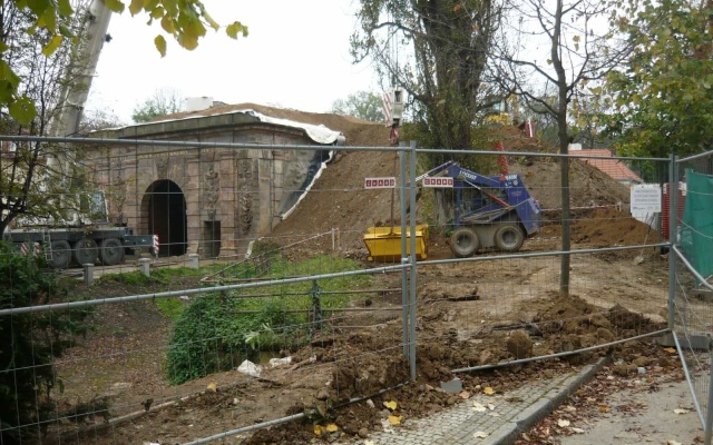 Spevnené vystužené svahy Písecké brány v Prahe