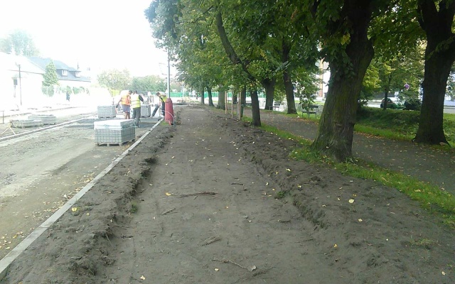 Stabilizácia štrkovej cestičky v centre Šternberka