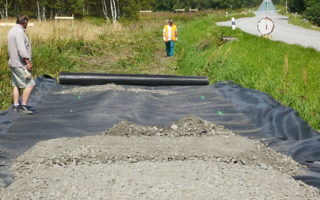 Založenie cyklotrasy na rašelinisku v Prášiloch na Šumave