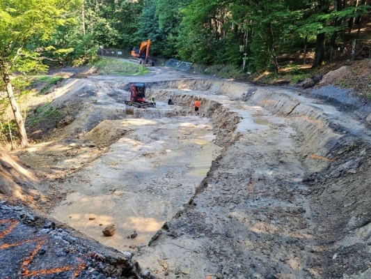 Sanácia zosuvu svahu pri obci Mírová pod Kozákovem