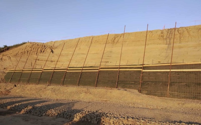 Oporný múr Lubeň, D1 Přerov – Lipník nad Bečvou