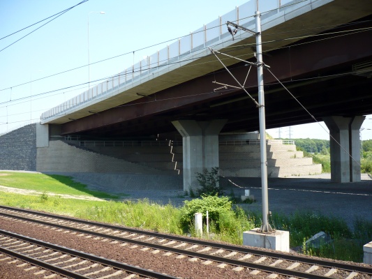 Mostné opory diaľničnej estakády v Ostrave