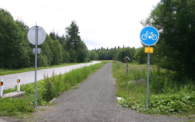 Založenie cyklotrasy na rašelinisku v Prášiloch na Šumave