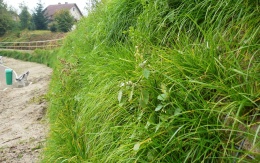 Nájazdová rampa z vystuženej zeminy vo Valtířove