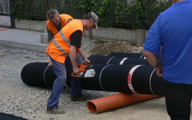 Stabilizácia podkladových vrstiev miestnej komunikácie v Přibyslavi