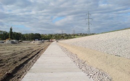 Spevnenie dna sedimentačnej nádrže cukrovaru v Dobrovicích