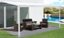 Hliníková pergola LanitPlast Wall 33 biela