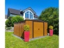 Plechový záhradný domček Spacemaker Woodlake 1012 na záhrade