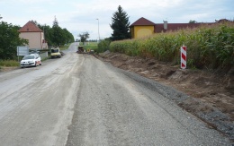 Pozdĺžne odvodnenie komunikácie v Dubu nad Moravou