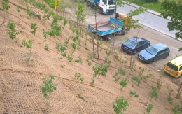 Protierózna ochrana svahu v obci Olomučany