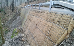 Sanácia zosuvu komunikácie v Jablonci nad Nisou