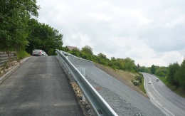 Sanácia zosuvu svahu na ceste II/237 v Novém Strašecí