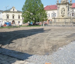 Stabilizácia podkladových plôch námestí v Uničove