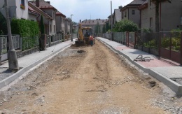 Stabilizácia podkladových vrstiev miestnej komunikácie v Přibyslavi