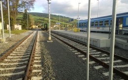 Stabilizácia podložia pod železničnou traťou v Bylnici
