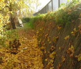 Strmý svah na novej električkovej trati v Olomouci